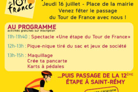 Le Tour de France passe à Saint-Rémy : vivez une journée d’animations le jeudi 16 juillet !